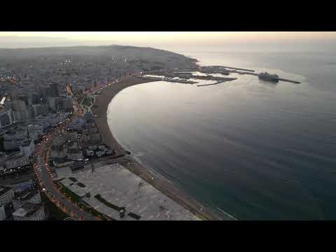 Tangier Morocco 2025, from the sky. Tanja balia