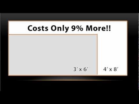 (Sign Material) Dura-wood Sign Size Options-2:15min