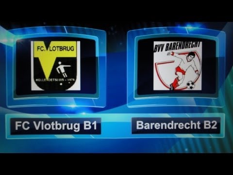 FC Vlotbrug B1 - BVV Barendrecht B2 22-12-2012 met veel mooie doelpunten