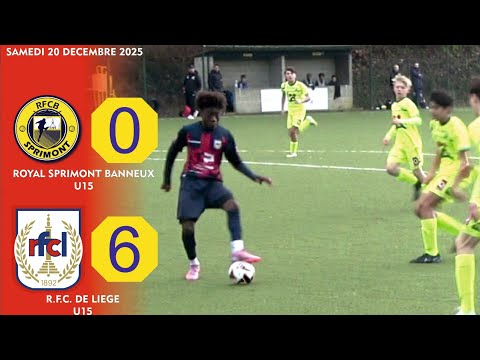 U15 RFCB SPRIMONT 0 - 6 R.F.C.DE LIÈGE U15 - SAMEDI 20/12/2025 - 14H30