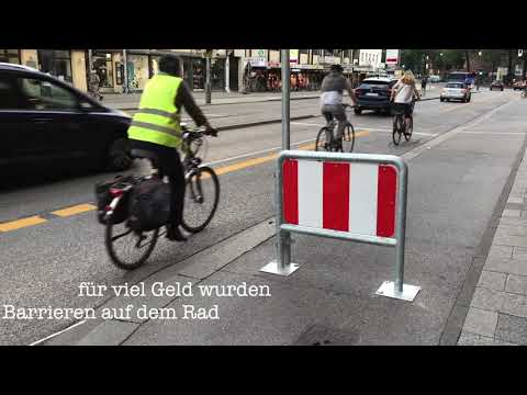 Pop-Up Radweg Wahnsinn in München! Radler von geschützten Radwegen auf die Straße vertrieben..
