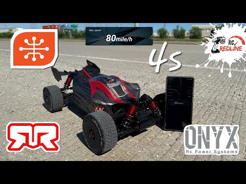 Arrma Typhon 6s speed run on 4s!!! STOCK ELECTRONICS & ONYX PHAT PACK!! #arrmarc