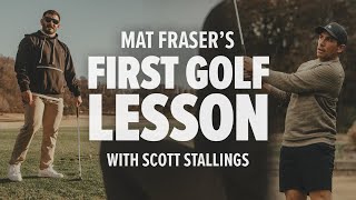 Mat Fraser’s First Golf Lesson with Scott Stallings