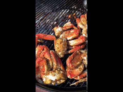 ダンジネスクラブの塊のグリル