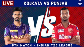 LIVE: Kolkata Vs Punjab | 2nd Innings | KKR Vs PBKS Live Scores & hindi Commentary | LIVE - IPL 2022