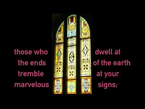 Psalm 65, antiphonal chant, by Warren Shaffer, virtual choir sung by Warren Shaffer