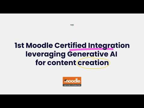 nolej AI | Our plugin is a Moodle Certified Integration!