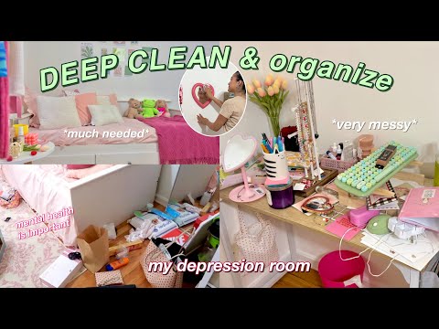 DEEP CLEAN and organize my depression room 2022 (this will motivate you) π€π§Έ