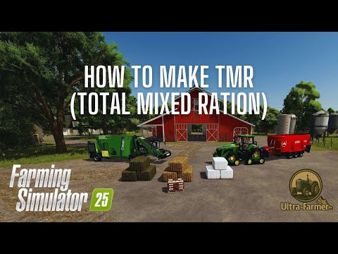 How To Make TMR (Total Mixed Ration) - Farming Simulator 25 - Tutorial