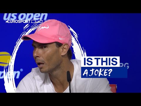 "It’s a joke!” Rafael Nadal hits back at journalist’s frosty question | 2022 US Open | Eurosport