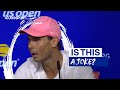 "It’s a joke!” Rafael Nadal hits back at journalist’s frosty question | 2022 US Open | Eurosport