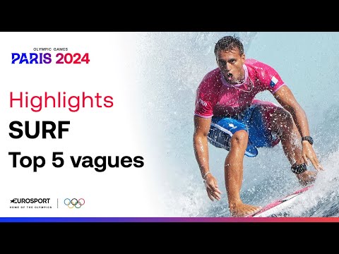 JO PARIS 2024 - Le Top 5 des plus belles vagues de l'épreuve de surf