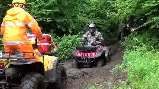 09 CAN-AM OUTLANDER 800 RIDE PT 1! MUD ROCKS WATER FUN