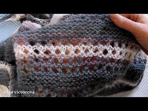 Ажурный узор дорожки 548 Узоры спицами