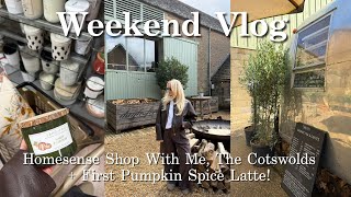 VLOG | Autumn Day Out 🍂 Homesense Shop With Me, PSL at Starbucks + Cosy Cotswolds Farm Trip!☕🏡