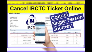 How to Partially Cancel train ticket on IRCTC ?