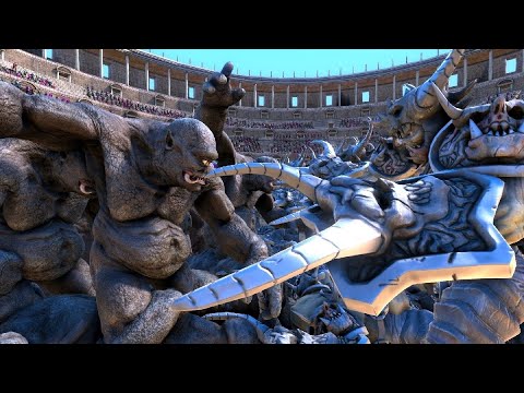 Giant cyclops VS Giant ogre Ultimate Epic Battle Simulator