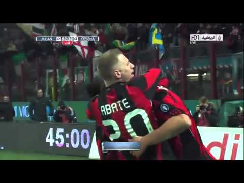 HD AC Milan 2-0 Cesena - Zlatan Ibrahimovic Goal - Goals & Highlights 2011 AC Milan vs Cesena
