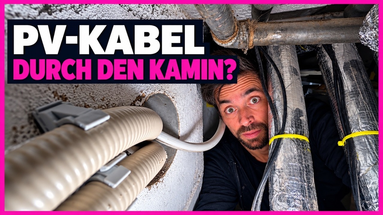 PV aufs Dach – aber erst müssen die Kabel durch den Kamin