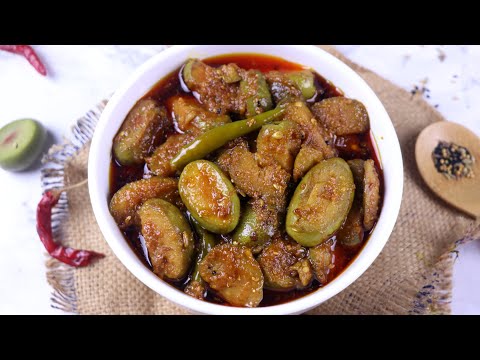 জলপাইয়ের ঝাল আচার (রোদের ঝামেলা ছাড়া) | Jolpai Achar | Spicy Olive Pickle