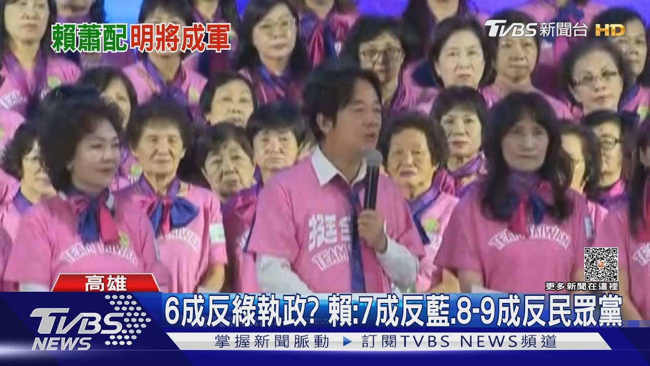 6成反綠執政? 「賴式數學」:7成反國民黨、8-9成反民眾黨