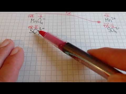 Redoxreaktion Sulfit mit Permanganat imn saurer Lösung