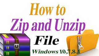 How to ZIP a file Windows 10/ Unzip file Windows 10.
