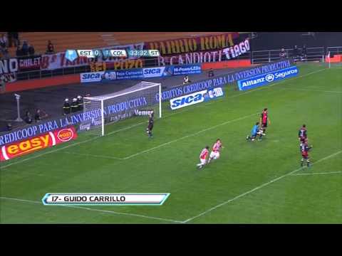 Gol de Carrillo. Estudiantes 1 - Colón 1. Torneo Inicial. Cuarta Fecha. Fútbol Para Todos