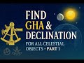 How To Find GHA Declination For All Celestial Objects Part 1