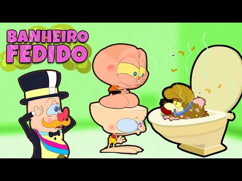 Mongo e Drongo e o Banheiro ENTUPIDO - Desenho Animado