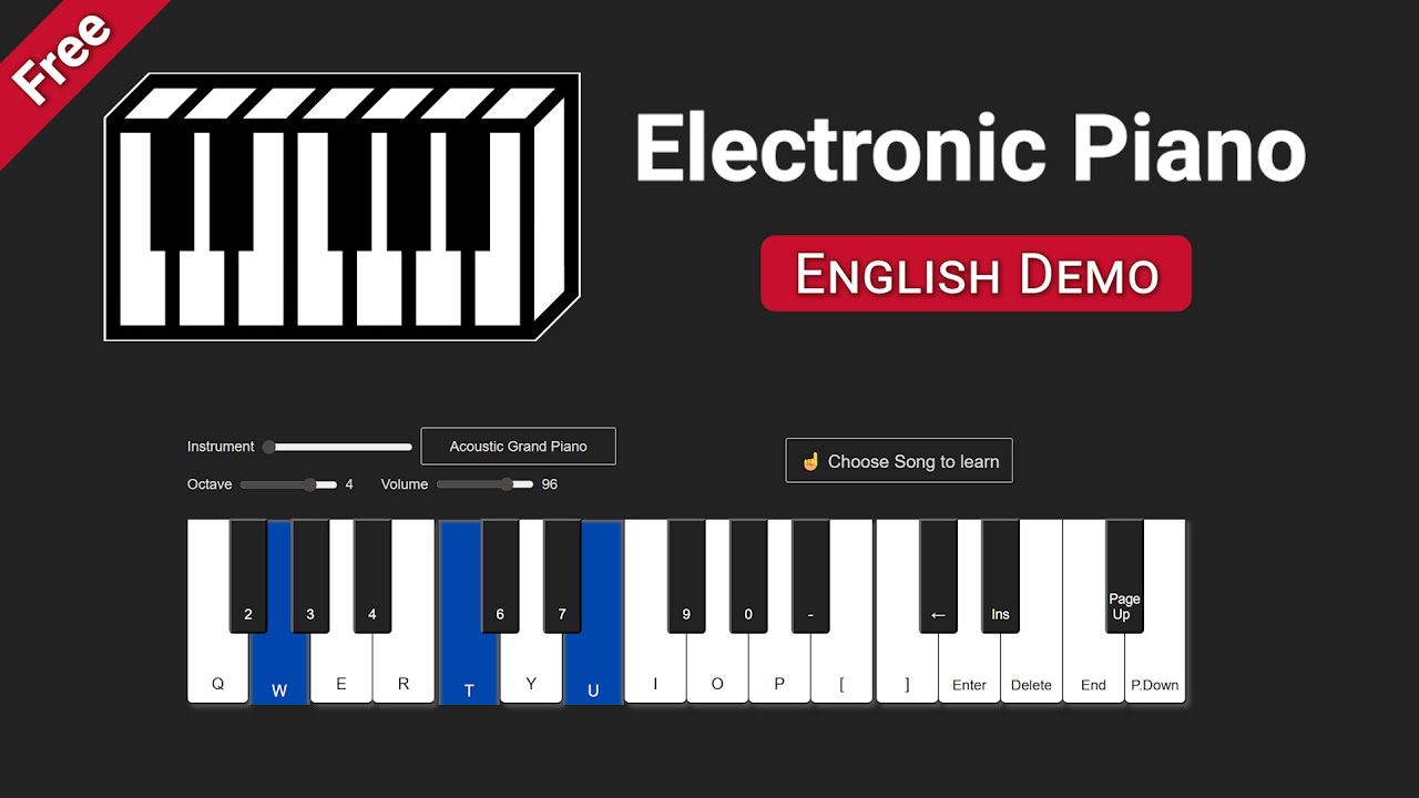 Electronic Piano video preview