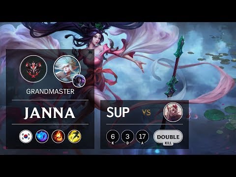 Janna Support vs Rakan - KR Grandmaster Patch 9.13