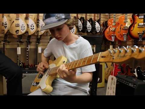 13-year-old Jaden Lehman back again playing our 1983 Fender Telecaster