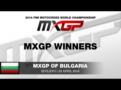 MXGP of Bulgaria 2014 MXGP Winners - Cairoli, Paulin, van Horebeek - Motocross