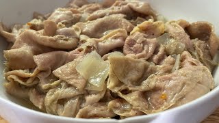 EITHER YOU LOVE THEM OR U DISLIKE THEM /MY NEW YEARS DAY TRADITIONAL MEAL/OLD SCHOOL CHITTERLINGS