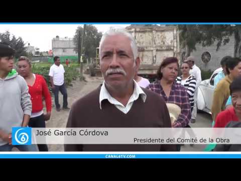 Vecinos de la colonia Salitrería en Texcoco denuncian que el alcalde Higinio Martínez, impide realización de obras