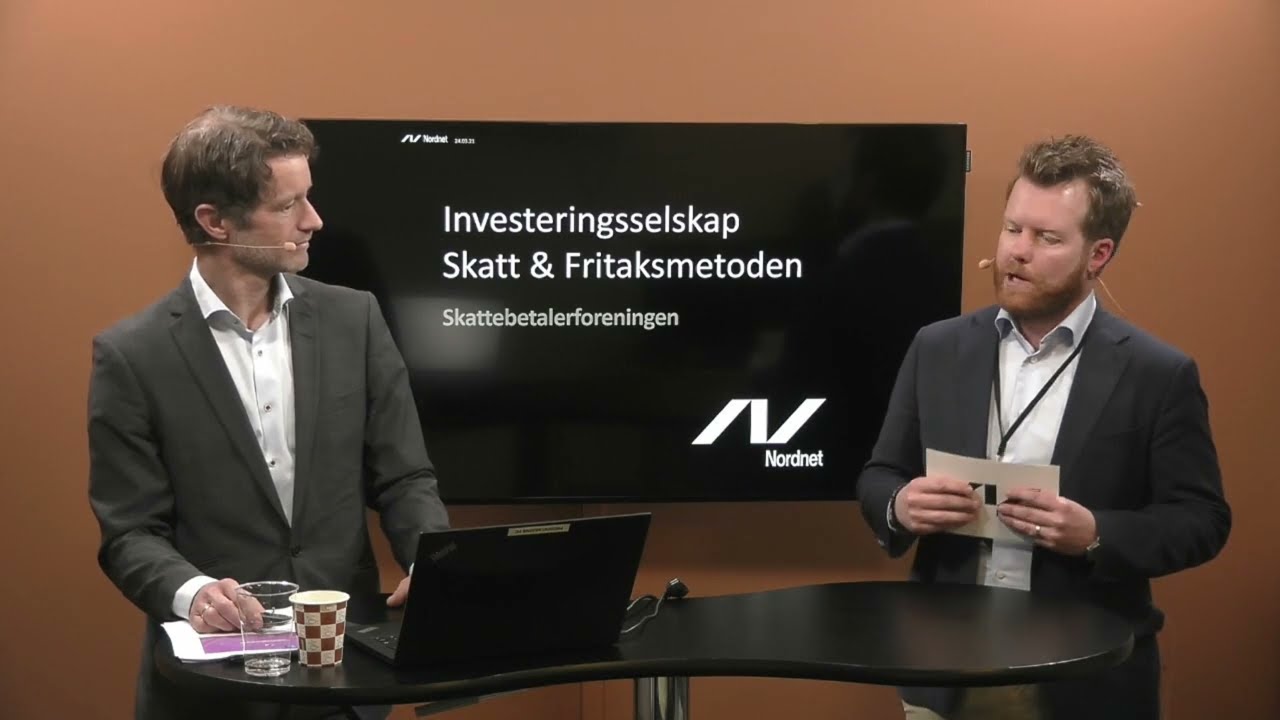 Investeringsselskap: Skatt og fritaksmetoden. (Video)