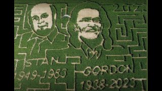 Hunter Brothers Corn Maze Florenceville,NB Celebrates Gordon Lightfoot and Stan Rogers2023