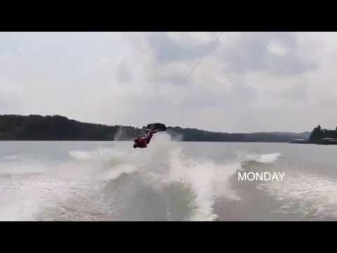 Wakeboarding crash Monday To The Face Paul Pearce TS Back Roll