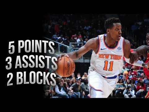Frank Ntilikina Full Highlights Knicks vs Hawks 11.24.2017 - 5 Points, 4, Rebounds, 3 Assists