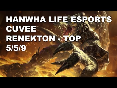 Hanwha Life Esports CuVee Top Renekton vs Wukong - KR Grandmaster Patch 10.8