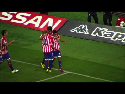 Gol de Nacho Cases (1-0) en Sporting de Gijón - Girona FC Ronda 2 Copa del Rey