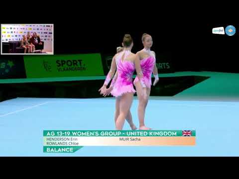 World Age Group Acrobatic Championships 2018 - GREAT BRITAIN 1 13-19 WG Balance