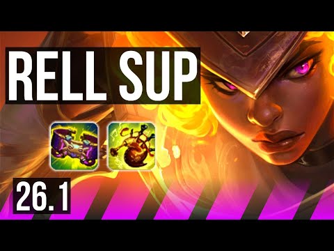RELL & Kai'Sa vs THRESH & Jinx (SUP) | Good KDA: 3/1/25 | KR Master | 26.1
