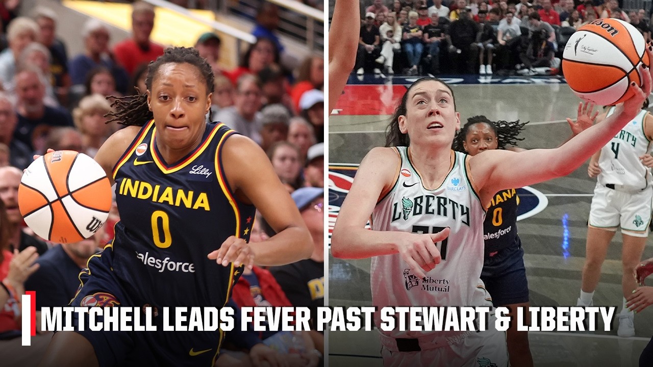 Kelsey Mitchell drops 33 PTS to lead Fever over Breanna Stewart and the Liberty 💪 | WNBA on ESPN