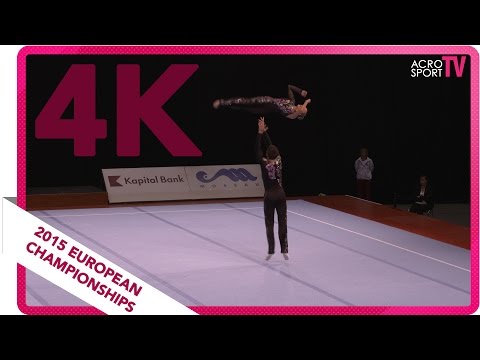 Evstafeev, Kasyan - Belarus - Mixed pair - Junior dynamic final - European Championship 2015