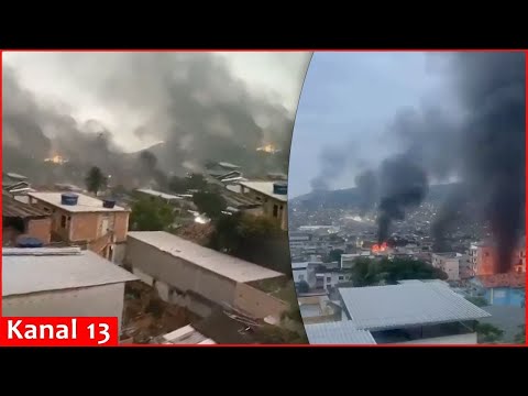 Large-scale clashes between government and drug cartels in Brazil: At least 80 people killed