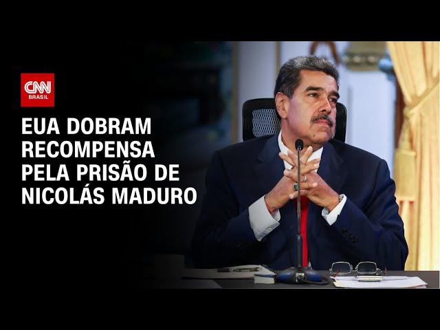 EUA aumentam para US$ 50 milhões recompensa pela prisão de Maduro | CNN NOVO DIA