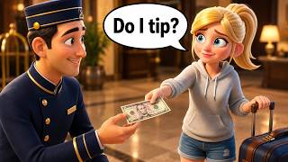 💵 How to Tip in America: The Complete Guide | Slow and Easy English Story for Beginners