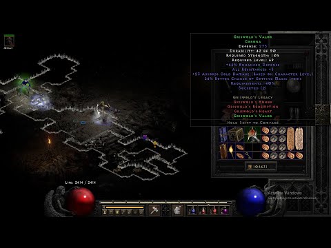 Diablo 2: Resurrected - 100 runs x Pit on Players 7. How many Zods dropped?